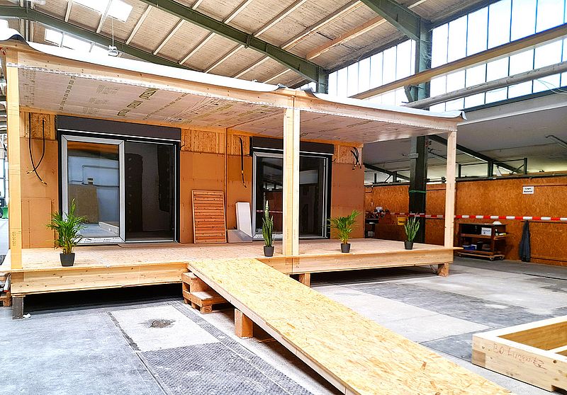 Öffnung der Tore der Produktion - Eindrücke vom Bau eines Tiny House oder Modulhaus