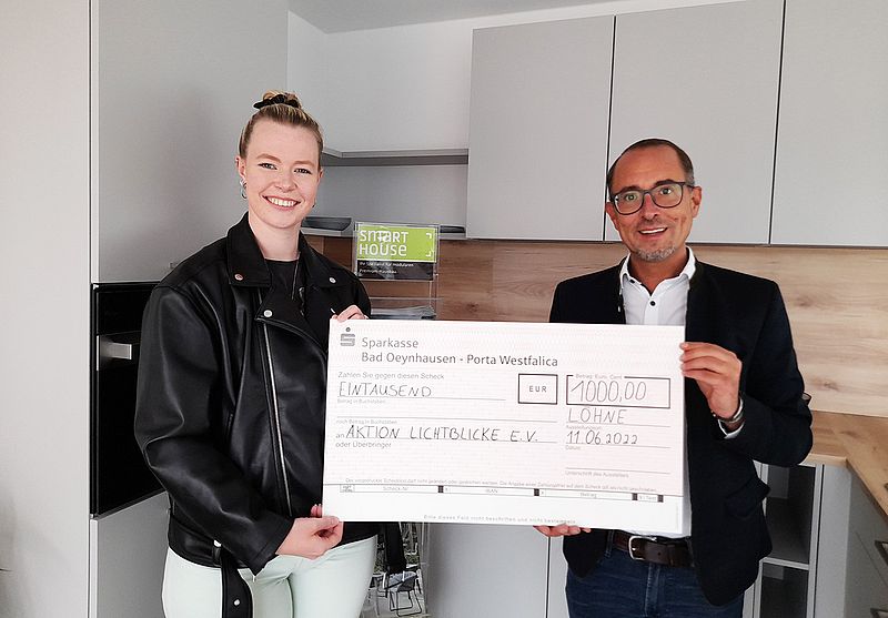 Smarte Spende an die Lichtblicke - SmartHouse spendet 1000 Euro 